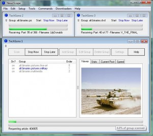 Usenet newsgroup downloader